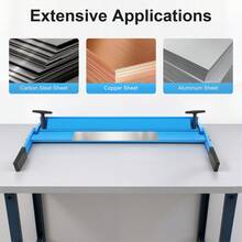 Metal Sheet Metal Bending Folding Machine Cast Iron Bender Tool 630mm - Sheet Metal Bending Beam - View 4