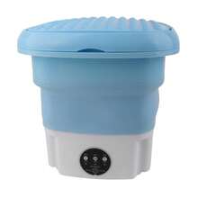 Lavadora plegable, tipo tambor pequeño, portátil, totalmente automática o semiautomática, lava ropa interior, calcetines y ropa de bebé, centrifuga y seca en uno - Tipo de Enchufe A USA (110-127V) - Ver 4