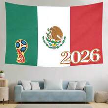Multi-Size Tapestries | Mexico 2026 World Cup Soccer Tapestry - Mexican Flag Themed Wall Hanging For Sports Fans, Room| Tapestry For Bedroom Tapestry Wall Hanging Tapestries Room Deocr Cottage Core Domokun  Living Room Deccor Bedroom Wall Deccor Cirelle Home Valentines Decor| Polyester High-Quality Fabric Tapestry | Full-Width Printing Single-Sided Pattern Soft Durable Skin-Friendly Lightweight Wall Hanging For Dorm Decoration/Beach Blanket/Picnic Mat - Effortlessly Hung Easy To Store Indoor Outdoor All Seasons All Scenarios Perfect Gift | 2026  World Cup (Hosted By The United States, Canada, And Mexico)-Valentine's Day- Luther King Jr. Day-Washington's Birthday-Tax Day-Administrative Professionals Day | Aesthetic Room Inspo | Always | Room Decor Ideas | Room Decor | Cute Bedroom Decor |Dream Room Inspiration | Room Inspo |Room Inspiration Bedroom |Music | Cute Bedroom | Abstract - 1PC - 查看 5
