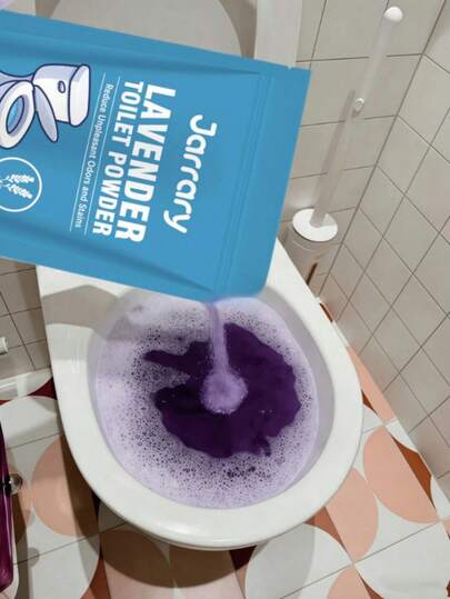 Lavender-Scented Toilet Cleaning Powder - Daily Household Toilet Bowl Cleaning Powder For Removing Dirt And Odors. Foaming Toilet Cleaning Powder, Toilet Stain Remover For Home, Toilet Cleaner.