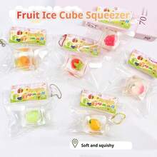 1个草莓奶油蛋糕挤压玩具 - 柔软Q弹玩具、减压玩具、史迪奇玩具、旅行玩具、课堂减压玩具、迷你洗澡玩具、圣诞文具减压球、生日礼物、完美礼物、玩具、游戏 - 彩色 - 查看 7