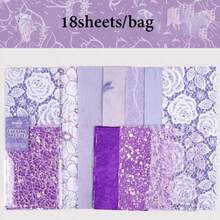 1bag Creatives Paper, The Evening Breeze Series Mixed Material Creatives Pack With Rich Patterns, Suitable For Multiple Scenarios, Scrapbook Decoration And Notebook Accessories, Photo Album Diary Decoration, Junk Diary Decoration Accessories, Art And Handicraft Project Decoration Paper, Scrapbook Supplies, Handmade DIY Decoration Paper - Wind Encounter - View 13