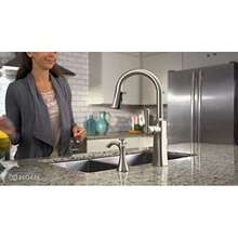 Moen Dispensador de jabón de cocina de transición montado en cubierta con botella recargable sobre el fregadero mate-B029 - Bronce frotado con aceite - Ver 1