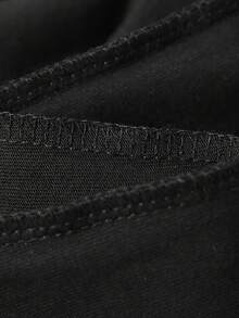 Women'S Colorful Heart Print-Shirt - Casual Crew Neck, Short Sleeve Top With Vibrant Geometric Pattern, Black, Spring & Summer, Ladies Shirts - Black - View 5