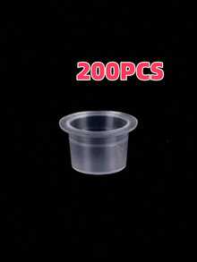 100pcs S/M/L Disposable Tattoo Ink Cups Plastic Pigment Transparent Containers Tattoo Accessories - Clear - View 14