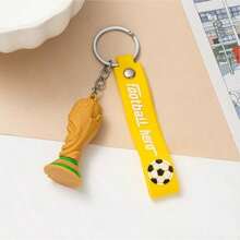 2026 World Cup Keychain, Football Keychain, Gift For Football Fans And Enthusiasts, World Cup Souvenir - Yellow-1 - View 3