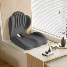 1pc Upgrade Ergonomic Memory Foam Cushion For Office, Stool, Car Seat Cushion, Integrated Lumbar And Back Support, Ideal For Birthday Gifts, Mother's Day Gifts, Perfect Gift For Parents And Friends, Lightweight, Portable, Medium Soft Firmness High-Density - Xám - Xem 6