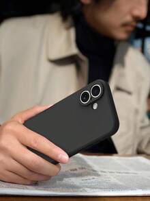 Shockproof Original Liquid Phone Case, Compatible With IPhone 17, 17Air, 17 Pro, 17 Pro Max, Phone Protection, Anti Drop Protection, Phone Case, Fashionable Case, High-Quality Construction, Flexible Case, Protective Case, Shockproof Case, Technology Enthusiasts, Smartphone Users - Black - View 7