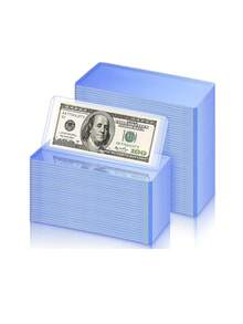 10个装纸币收纳套，优质纸币收纳套，美元纸币保护套，纸币夹，纸币保护套，纸币收纳袋，圣诞节/复活节/新年礼物，用于收藏、展示和存放硬币和纪念钞，可重复使用，保护性强，整齐有序，纸币收纳袋，纸币保护套，货币收藏套，可重复使用，保护性强，整齐有序，圣诞礼物之选，透明纸币收纳套，美元纸币收纳套，货币收藏套保护袋 - 彩色 - 查看 1