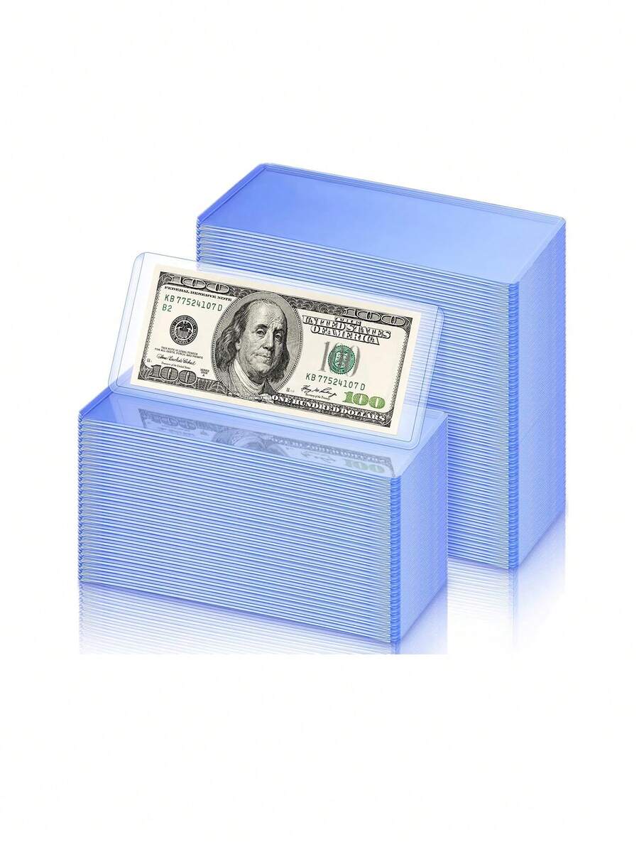 10个装纸币收纳套，优质纸币收纳套，美元纸币保护套，纸币夹，纸币保护套，纸币收纳袋，圣诞节/复活节/新年礼物，用于收藏、展示和存放硬币和纪念钞，可重复使用，保护性强，整齐有序，纸币收纳袋，纸币保护套，货币收藏套，可重复使用，保护性强，整齐有序，圣诞礼物之选，透明纸币收纳套，美元纸币收纳套，货币收藏套保护袋 - 彩色 - 查看 1