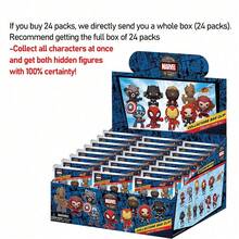 1 chiếc túi đựng đồ sưu tầm bằng xốp 3D kỷ niệm 85 năm Marvel chính thức, Series 12 Spider-Man, kèm móc khóa ngẫu nhiên, phụ kiện túi tái sử dụng. - Xanh đậm - Xem 5