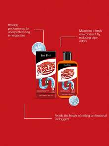 JUE FISH Drain Cleaner - Kitchen & Bathroom Toilet Pipe Clog Remover & Deodorizer - Liquid - View 2