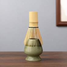 1个日式抹茶筅架，传统日式茶道陶瓷抹茶筅架，手工抹茶工具，适用于竹制抹茶筅。 - 彩色 - 查看 6