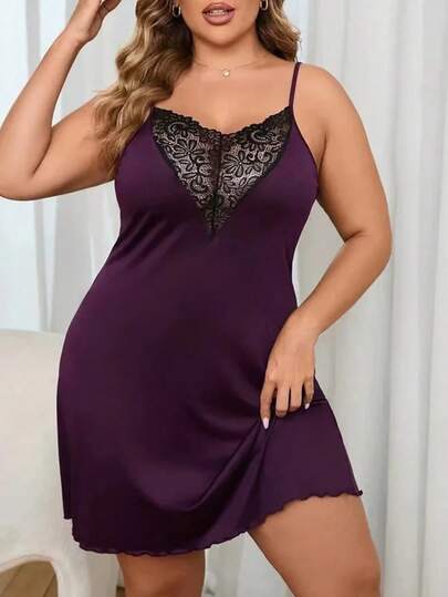 Plus Size Women's Camisole Nightgown