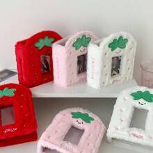 1本A8卡通草莓格子相册，青少年偶像照片卡片收纳相册，迷你相册 - A8卡冊 - 查看 6