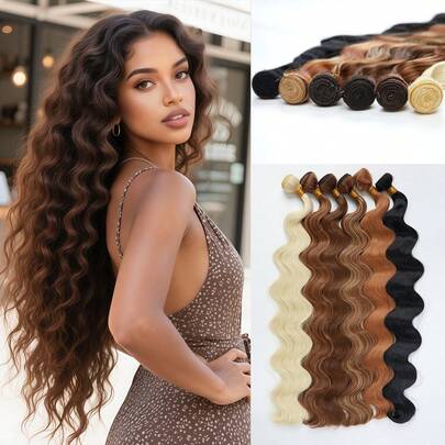 22 Inch, 24 Inch, And 26 Inch Curly Clip-In Wigs - Versatile Colors For Daily Wear, Special Occasions, And Glamorous Styles