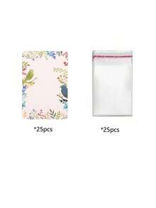 50/100/200张装珠宝包装纸卡，耳环项链展示卡，礼品袋 - 彩色 - 查看 8