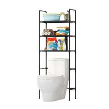 Over-The-Toilet Storage Rack, Freestanding Bathroom Organizer, Available In Black & White - màu đen - Xem 4