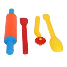 Juego de 41 utensilios para amasar de colores vivos y formas variadas. Kit de utensilios de plástico para amasar para niños. - Multicolor - Ver 3