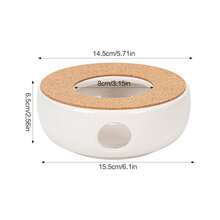 1pc Ceramic Tea Warmer Heater For Home Restaurant Hotel Use With Heating And Insulation Function - Multicolor - View 10