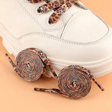 119.89cm Leopard Print Shoelaces, Fashionable For Men And Women, Available In Multiple Colors And Styles - A - View 4
