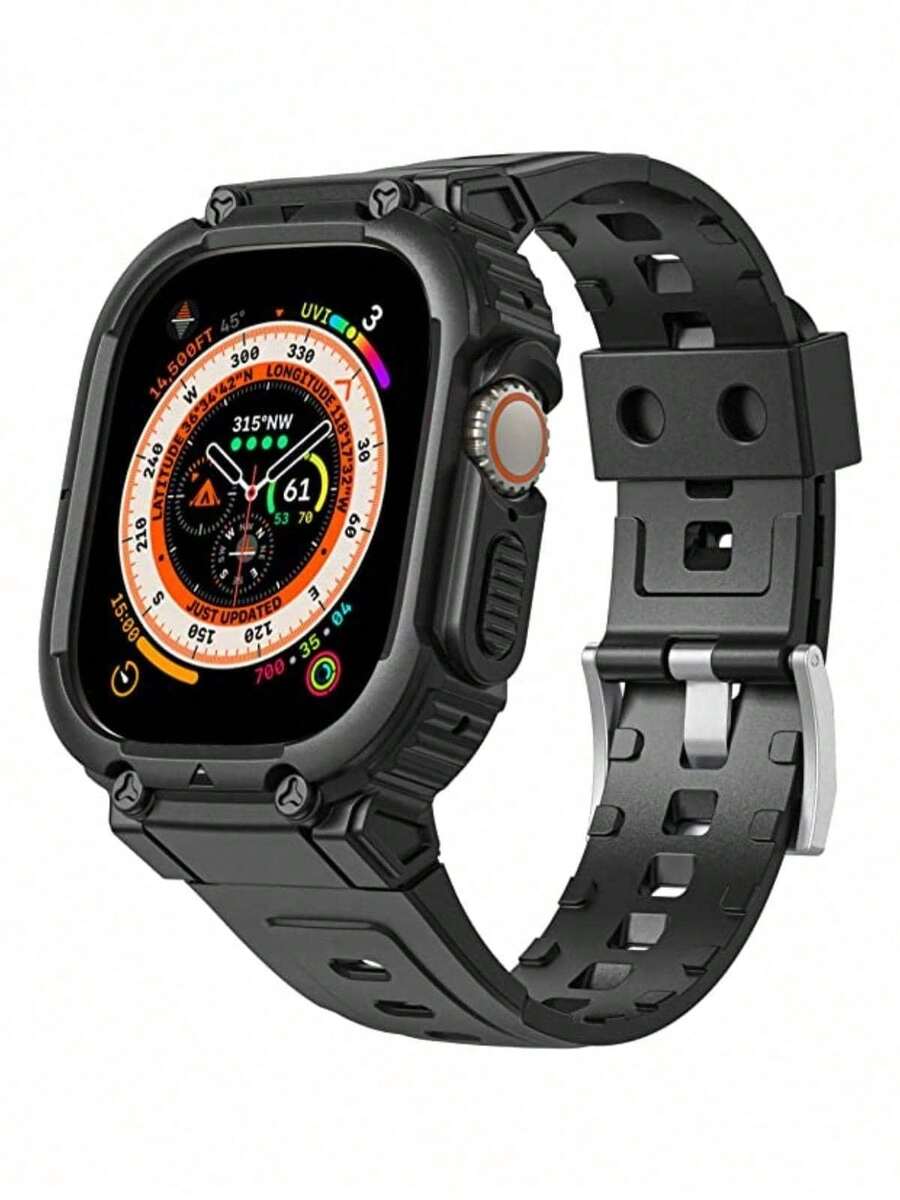 SMART WATCH MX Correa Sport Para Apple Watch ULTRA Serie 1/2/3/4/5/6/7/8/SE - Negro - Ver 1