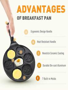 28.5 X 2 X 28.5 Cm Non-Stick Animal Shaped Pancake Baking Pan, Black/Red - Multicolor - View 10