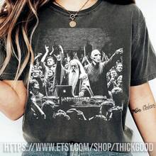 DJ Dumb & Dark Wiz Shirt, Harry T-Shirt, Wizard Movie Tee, Fantasy Pa - 黑色 - 查看 1