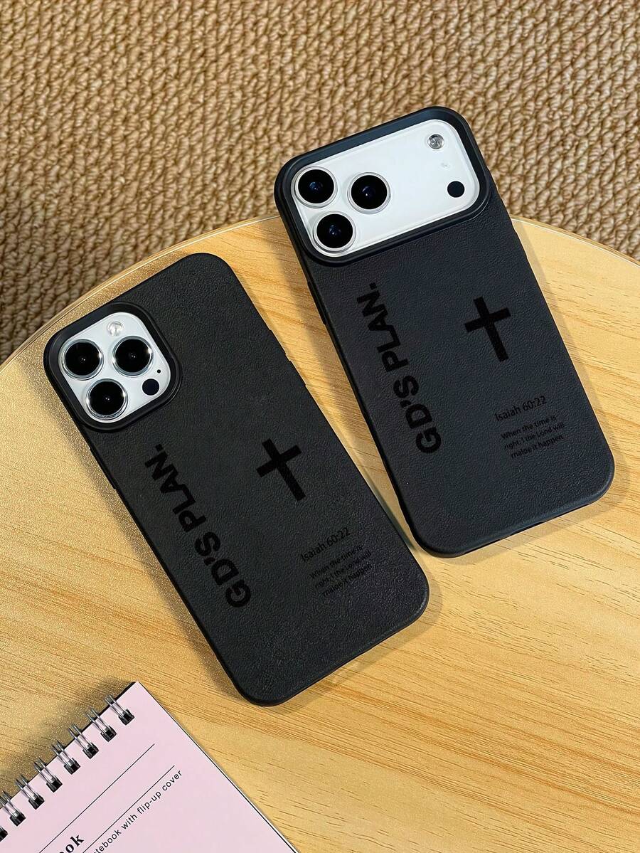 Ốp lưng điện thoại TPU hình chữ thập đơn giản in khẩu hiệu, tương thích với iPhone 17/17 Pro Max/17 Pro/Air/13/16 Pro Max/16/15/14/12 Pro Max/13 Pro Max/11 Pro/14 Pro/15 Pro/12. Ốp lưng mềm mại, thời trang, cao cấp, thiết kế unisex, thích hợp làm quà tặng cho bạn bè hoặc người yêu. - Nhiều màu - Xem 1