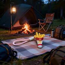 3D打印薯条和羽毛球背包挂件，ins风包包挂饰，麦当劳礼物，节日，新年礼物 - 彩色 - 查看 9