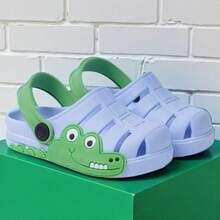 Sandalia Infantil para meninos Jacare babuche - Azul bebê - Visão 2