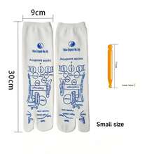 Nuevos calcetines de masaje de reflexología con diagrama de puntos de acupresión, masaje de pies con 8 garras, 5 garras, gorrión triangular, bolígrafo de acupresión - De las mujeres - Ver 19