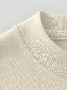 Men's T-Shirt, 100% Cotton, Palms Print - 米色 - 查看 4