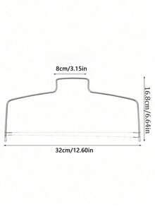 1pc Cake Slicer, Cake Layer Separator, Bread Cutter, Baking Tool, Back To School Cake And Bread, Layer Divider, Stainless Steel Cutter, Cutting Wire, Baking Tool, Cake Slicer - Multicolor - View 3