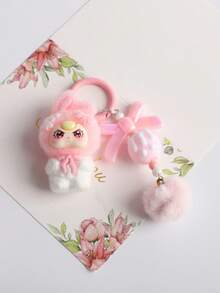 Novo Chaveiro Pendente de Coelho Fofo e da Moda, Adequado para Decoração de Bolsa, Chaveiro, Decoração de Carro, Feriado, Aniversário, Presentes de Festa - Multicolorido - Visão 2