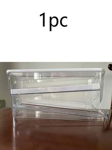 2-Layer Transparent Refrigerator Side Door Roller Egg Storage Box, Made Of Heavy-Duty PP Plastic, Saves Fridge Space, Easy To Take Eggs And Organize, Battery-Free, Kitchen Refrigerator Storage Box - White - View 14