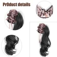 榛果拿铁香蕉夹式马尾假发片 - Dark Brown - 查看 5