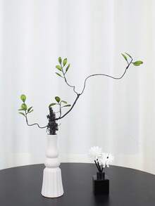 3pcs Artificial Ficus Leaves With Long Stems - Ideal For Floral Arrangements, Home & Office Decor - Can Be Used As Vase Fillers And Bouquet Accents - Great For Home Decor, Office Decor, Mother's Day, Valentine's Day, Easter Decorations, And Various Tabletop Decorations - New Maple Green - View 6