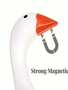 Uroczy magnetyczny brelok z gęsią, dekoracyjna żywiczna rzeźba gęsi i kaczki na biurko, stojak na narzędzia, dekoracja sypialni, prezent na parapetówkę. - 1PC - Zobacz 8