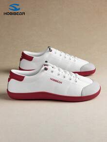 HOBIBEAR 宽鞋头极简赤足鞋,透气舒适,男女皆宜的户外跑步徒步鞋 - 白紅 - 查看 3