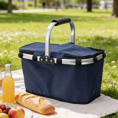 Outdoor Portable Insulated Bag, Large Capacity Tote, Thick Material, Waterproof, Dirt-Resistant, Wear-Resistant, Suitable For Camping, Driving, Hiking And Other Outdoor Activities. Foldable And Compact, Essential For Outdoor Travel. Lightweight, Tear-Resistant.