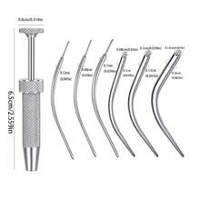 6/7PCS/Set Piercing Taper Ball Grabber Tool For Changing Jewelry - 14G 16G 18G 20G Stainless Steel Flat Back Earring Applicator Tool Piercing Kit For Ear/Nose/Eyebrow/Tongue/Navel/Nipple/Lip. - Multicolor - View 11