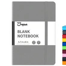 Blank Journal Notebook, A5, 160 Pages 100 Gsm Thick Sketch Books Hardcover Journal For Writing, 5.7 Inches X 8 Inches Notebooks For Work (Dark Grey) - 深灰色 - 查看 1