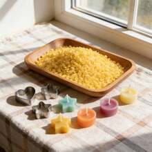 1 Lb Pure White And Yellow Beeswax Pellets - Suitable For Handmade Candles, Granular Candle Wax With Clean Burn And Long-Lasting Fragrance, Professional Candle Making Tool Kit - 1 - View 3