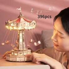 Adult Building Block Toys - Flying Chairs [rotatable With Music] - View 1