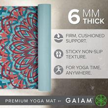 Yoga Mat - Premium 6mm Print Extra Thick Non Slip Exercise & Fitness Mat For All Types Of Yoga, Pilates & Floor Workouts (68inchL X 24inchW X 6mm Thick) - 聖托里尼 - 查看 3