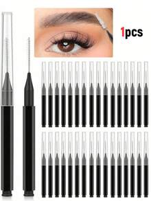 100/50/20/5件套一次性迷你眉刷，柔软微型睫毛膏刷，眉毛染色、睫毛卷翘化妆工具 - 彩色 - 查看 8