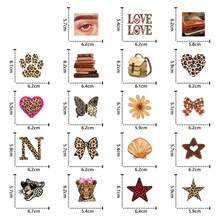 50张豹纹贴纸，猎豹贴纸，酷炫贴纸，学院风贴纸，哥特风贴纸，艺术贴纸，涂鸦贴纸，狗狗贴纸，卡通贴纸，乙烯基贴纸，适用于水瓶、吉他、行李箱、手机、手机壳、笔记本电脑、滑板、礼品包装 - 多色B - 查看 3