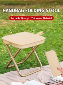 户外折叠铅笔盒、迷你马鞍形口袋凳、便携式钓鱼凳、露营、旅行、休闲手持椅 - 彩色 - 查看 10