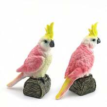 1pc Best-Selling Solid Static Bird Model, Cockatoo Parrot Ornament - Multicolor - View 5